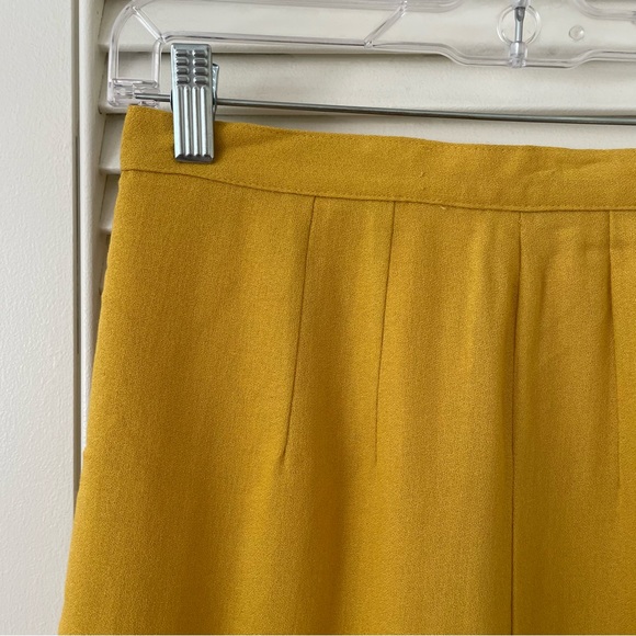 SOLD :: Vintage 90s Yellow Mini Skirt - Picture 3 of 10